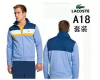 jogging lacoste sport wear survetement man 2013 chaud a18 cyan bleu